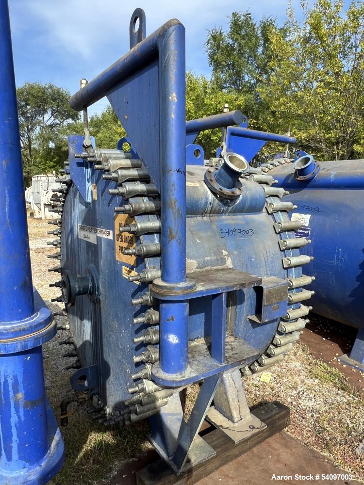 Used Industrial Spiral Heat Exchanger by Alfa Laval – Model 1H-L-1W– 1000 Sq Ft