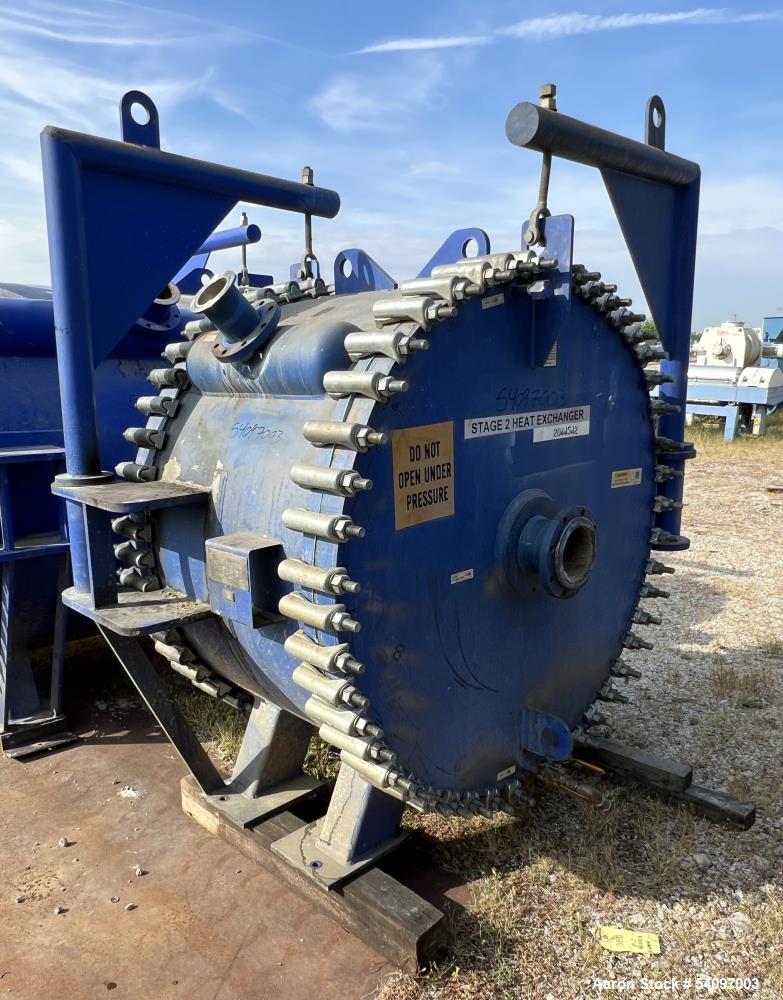 Used Industrial Spiral Heat Exchanger by Alfa Laval – Model 1H-L-1W– 1000 Sq Ft