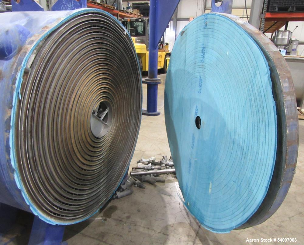 Used Industrial Spiral Heat Exchanger by Alfa Laval – Model 1H-L-1W– 1000 Sq Ft