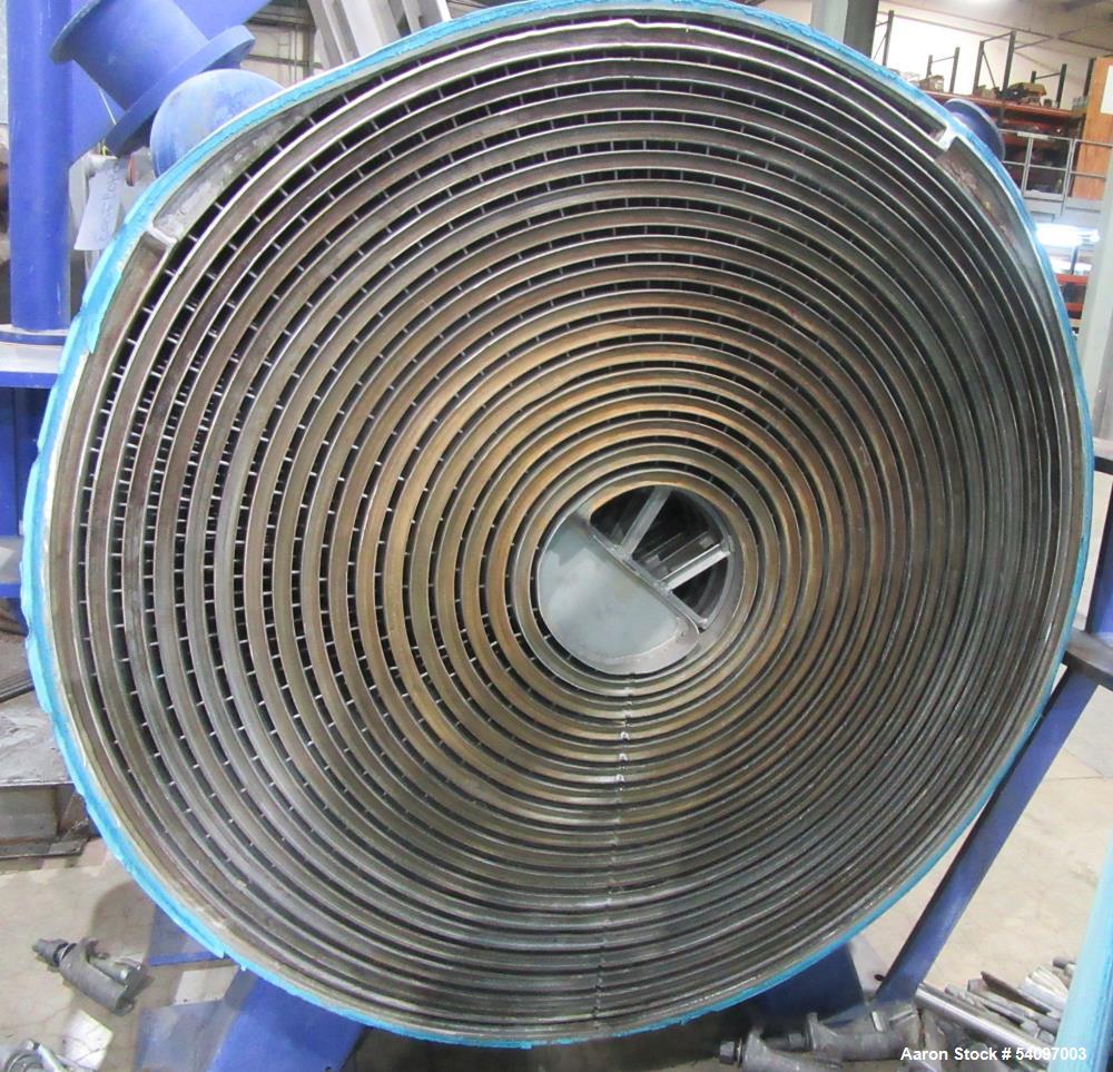 Used Industrial Spiral Heat Exchanger by Alfa Laval – Model 1H-L-1W– 1000 Sq Ft