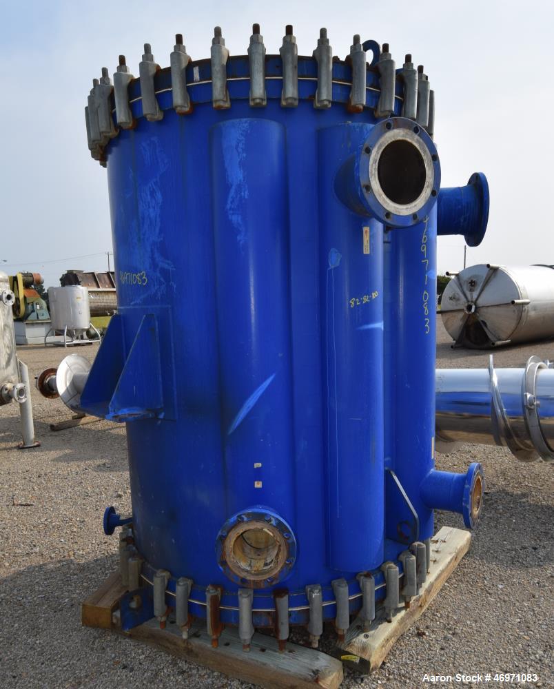 Used- Alfa Laval Spiral Heat Exchanger, Model 1V-L-2C