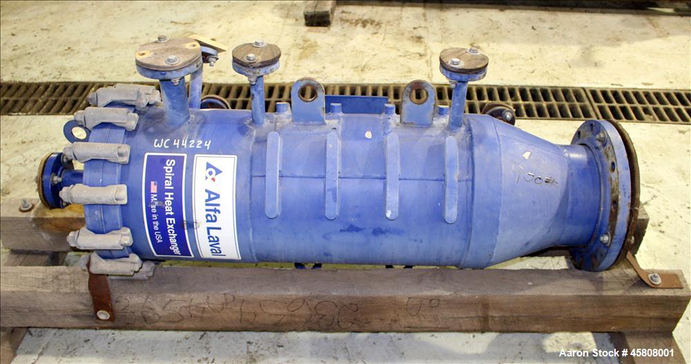 Used Alfa Laval Spiral Heat Exchanger, Type 2-VH