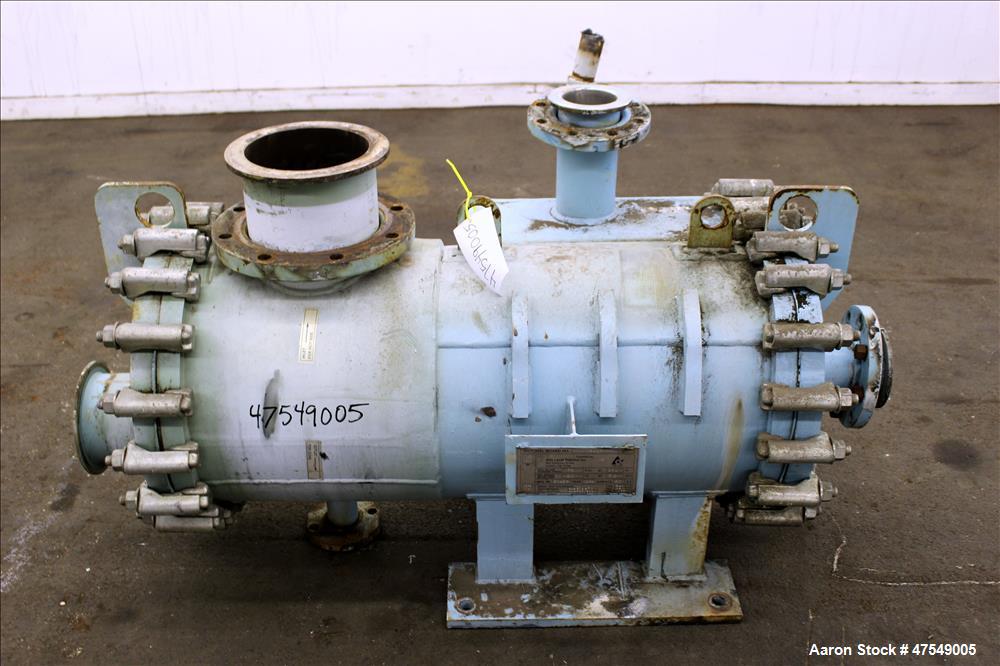 Used Alfa Laval Thermal Horizontal Spiral Heat Exchanger, Model 3-H, 50 Square