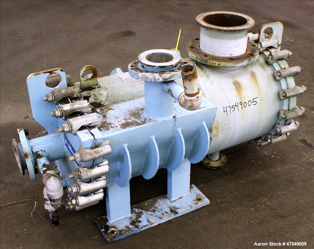 Used Alfa Laval Thermal Horizontal Spiral Heat Exchanger, Model 3-H, 50 Square