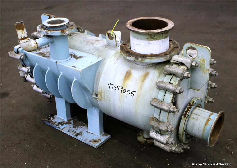 Used Alfa Laval Thermal Horizontal Spiral Heat Exchanger, Model 3-H, 50 Square