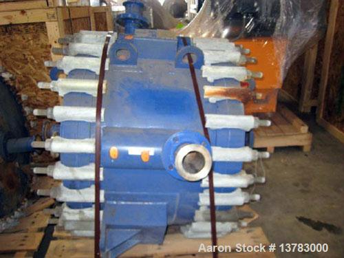 Used Alfa Laval spiral type 1-V heat exchanger, 300 square feet. Max allowable working pressure 150 psi at 400 deg F. Min Design metal temp: 20 deg F at 150 psi. Heat material: SA-516-70; thickness 1...