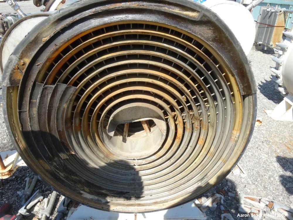 Used Stainless Steel Alfa-Laval Horizontal Spiral Heat Exchanger, Type 1-H