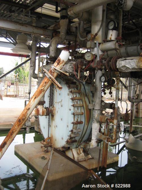 USED: Alfa Laval spiral heat exchanger, 750 square feet, 304L stainless steel.
