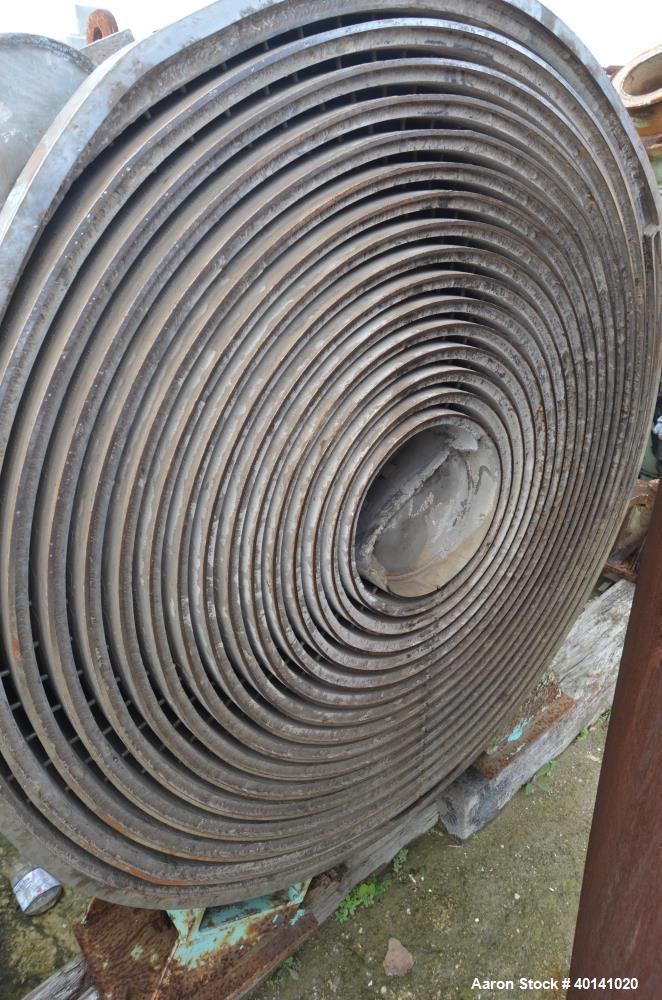 Used Stainless Steel American Heat Reclaiming Horizontal Spiral Heat Exchanger