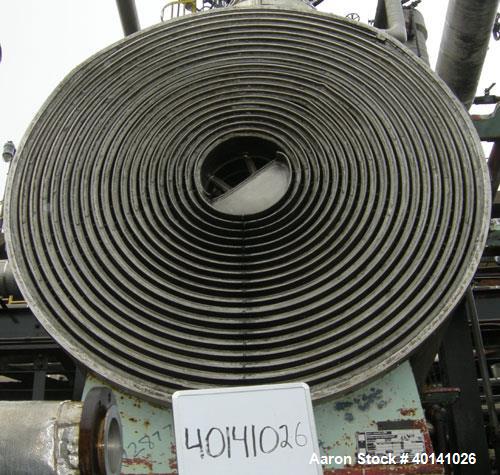 Used Stainless Steel American Heat Reclaiming Horizontal Spiral Heat Exchanger, Type 1H