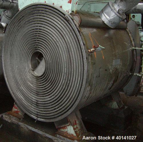 Used American Heat Reclaiming Horizontal Spiral Heat Exchanger, Type 1H