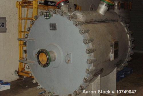 Used GEA Spiral Heat Exchanger, 1010 square feet, wetted parts 316L stainless steel. Rated 100 psi shell and tube at 200 deg F. Year 2001.