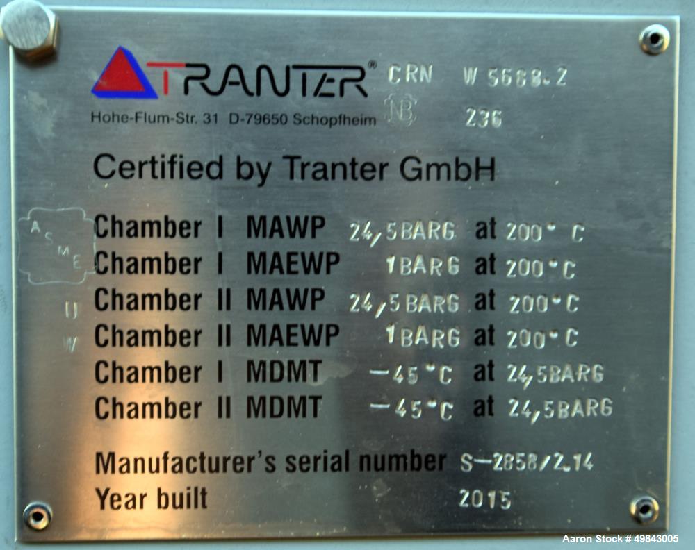 Unused- Tranter GmbH Horizontal Spiral Heat Exchanger