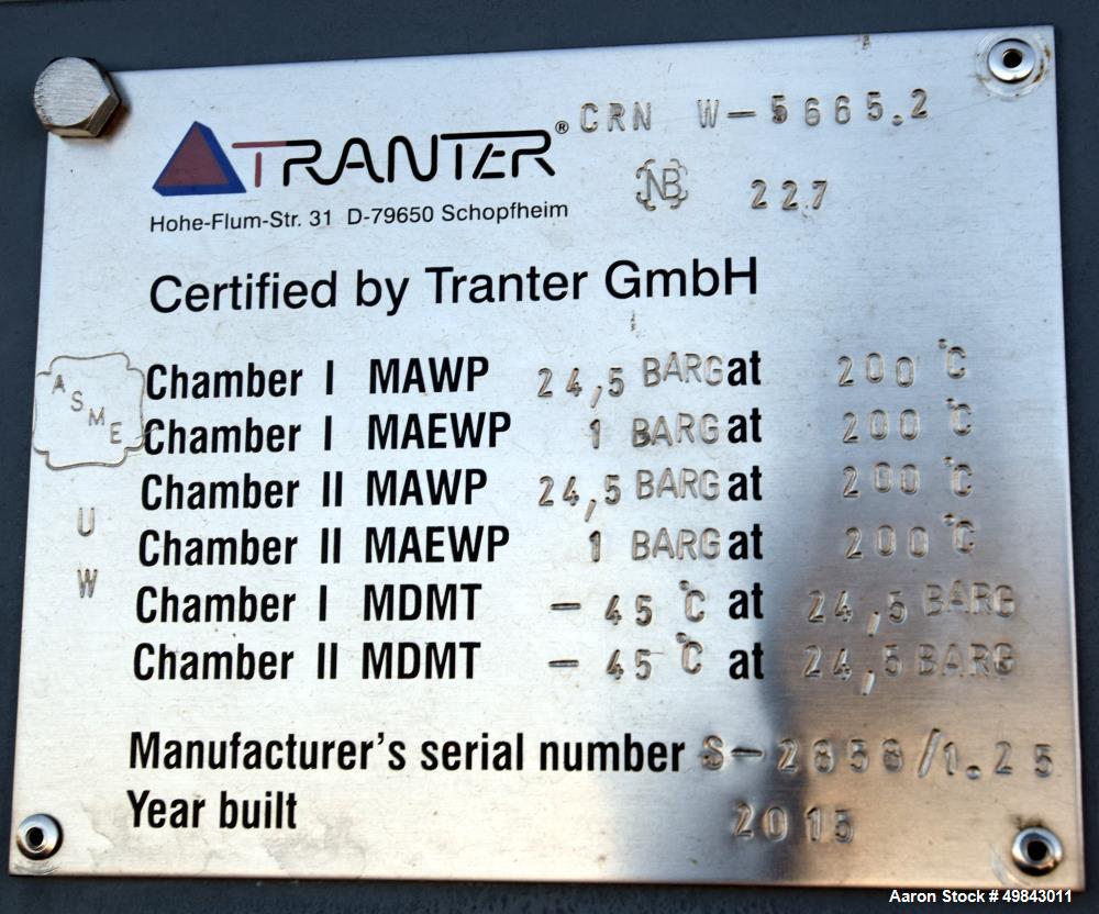 Unused- Tranter PS Spiral Heat Exchanger