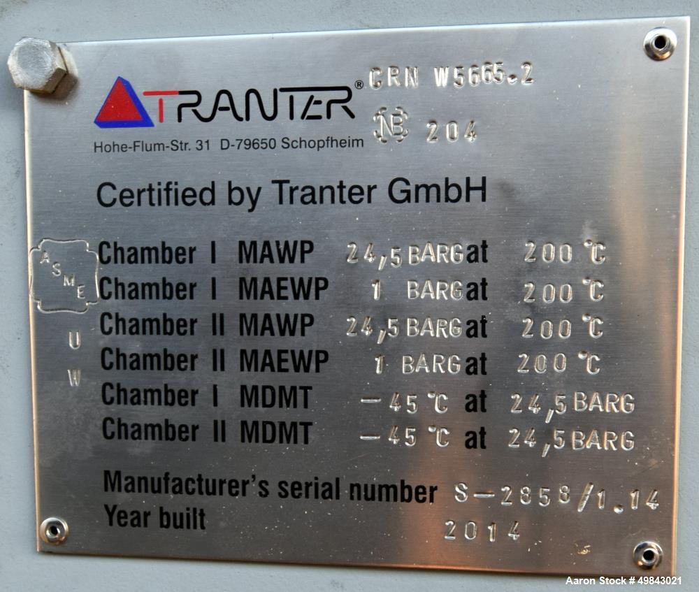 Unused- Tranter GmbH Horizontal Spiral Heat Exchanger