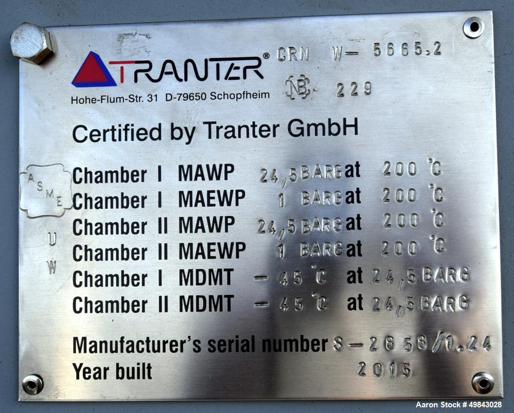 Unused- Tranter GmbH Horizontal Spiral Heat Exchanger