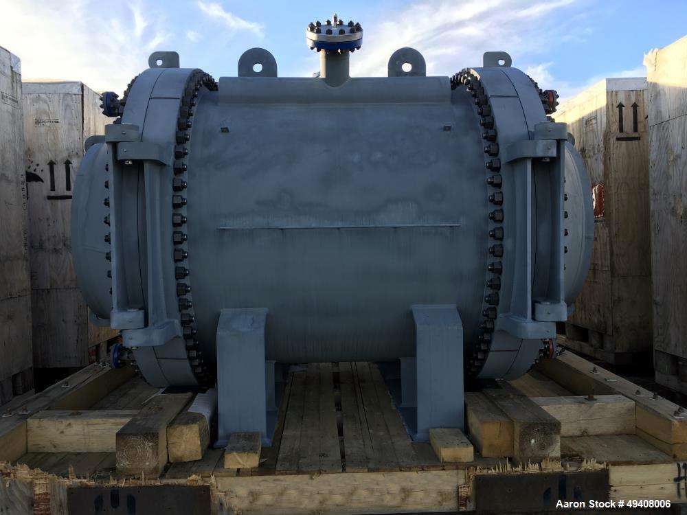 Unused- Tranter Spiral Heat Exchanger. Diameter 1800 mm. Length 2003mm. Max pressure FV/355 psi. Temperature -45/200 C. Actu...