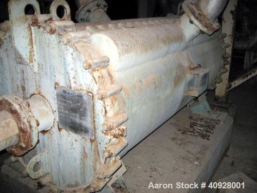 Used-Alfa Laval Spiral Heat Exchanger, 1,385 square feet, 316 stainless steel. Type 1-H.  437 USG capacity.  Rated 60 psi @ ...