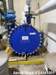 Alfa Laval Spiral Heat Exchanger, Approximately 150 sqft. Rated 50 psi. Stainless steel.