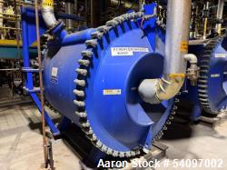Used Alfa Laval 1H-L-1W Spiral Heat Exchanger, 3200 Sq Ft Surface Area,  ASME certified with a U" stamp, bearing National Bo...