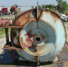 Used Alfa Laval Thermal Horizontal Spiral Heat Exchanger, Model 1H. 860 Square feet, 316L stainless steel product contact areas. Hot and cold side rated 150 psi at 200 deg F. Carbon steel removable h...
