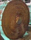 Used: American Heat Reclaim spiral heat exchanger, 1,690 square feet, type 1-H, carbon steel heads.  Internal: carbon steel, rated 100 psi @ 200 deg F/ -20 deg F @ 150 psi. Year 1977, serial #12105, ...