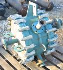 USED: Alfa Laval Spiral Heat Exchanger, 50 square feet, model 1-C, 304 stainless steel on product contact. Rated 75 psi at 400 deg F. Openings: hot side inlet/outlet 3
