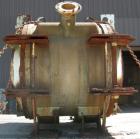 Used Alfa Laval Thermal Horizontal Spiral Heat Exchanger, Model 1H. 495 Square feet, 316L stainless steel product contact areas. Hot and cold side rated 150 psi at 275 deg F. Carbon steel removable h...