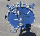 Used Alfa-Laval Spiral Heat Exchanger, 75 Square Feet, Type 1-H. Hastelloy C 276 product contact surfaces, rated 100 psi at +300 / -7 degrees F. Serial# 24380, built 2001.