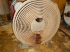 Used Alfa Laval Titanium Spiral Heat Exchanger, Model 1H-L-1T.