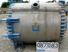 USED: Alfa Laval horizontal spiral heat exchanger, model 1H, 2200 square feet, 316/316L stainless steel product contact areas. Rated 100 psi/FV at 300 deg F. Hinged carbon steel removable heads. Open...