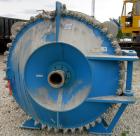 USED: Alfa Laval horizontal spiral heat exchanger, model 1H, 2200 square feet, 316/316L stainless steel product contact areas. Rated 100 psi/FV at 300 deg F. Hinged carbon steel removable heads. Open...