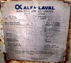 Used Alfa Laval Spiral Heat Exchanger, 860 square feet, 316 stainless steel.  Type 1-H.  188 USG capacity.  Rated 50 psi @ 300 deg F.    Heads: Type 516-70 carbon steel.  Shell is 316 stainless steel.