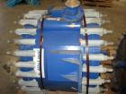 Used Alfa Laval spiral type 1-V heat exchanger, 400 square feet. Max allowable working pressure: 150 psi at 400 deg F. Min design metal temp: 20 deg F at 150 psi. Head material: SA-516-70; thickness ...