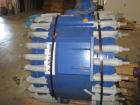 Used Alfa Laval spiral type 1-V heat exchanger, 400 square feet. Max allowable working pressure: 150 psi at 400 deg F. Min design metal temp: 20 deg F at 150 psi. Head material: SA-516-70; thickness ...