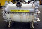Used Stainless Steel Alfa-Laval Horizontal Spiral Heat Exchanger, Type 1-H