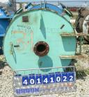 Used American Heat Reclaiming Horizontal Spiral Heat Exchanger, type 1H, 1060 square feet, 316L stainless steel product contact. Removable carbon steel heads with 316 stainless steel clad. Hot and co...