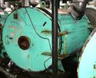 Used American Heat Reclaiming Horizontal Spiral Heat Exchanger, type 1H, 1060 square feet, 316L stainless steel product contact. Removable carbon steel heads with 316 stainless steel clad. Hot and co...