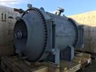 Unused- Tranter Spiral Heat Exchanger. Diameter 1920 mm. Length 2003 mm. Max pressure FV/355 psi. Temperature -45/200 C. Actual surface area 2580 feet squared. Effective surface area 2454 feet square...