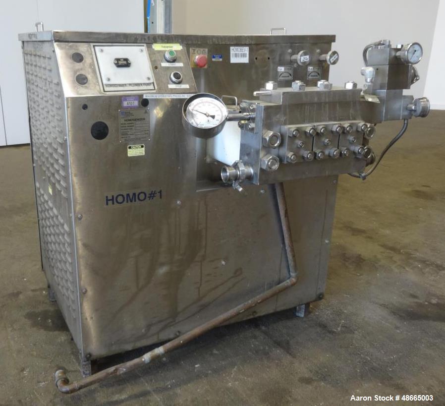 Used Cherry-Burrell/Waukesha Homogenizer, Model 1000, 316 Stainless Steel.
