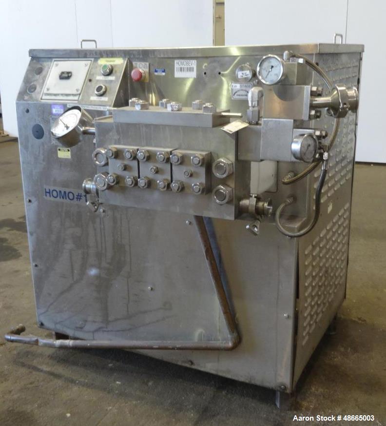 Used Cherry-Burrell/Waukesha Homogenizer, Model 1000, 316 Stainless Steel.
