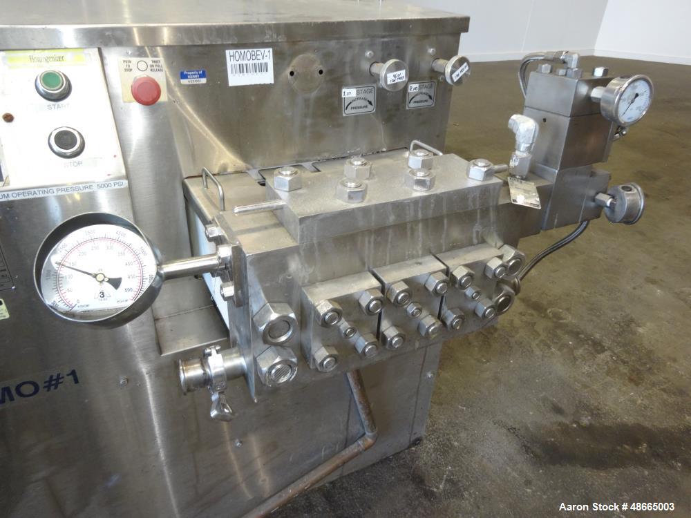 Used Cherry-Burrell/Waukesha Homogenizer, Model 1000, 316 Stainless Steel.
