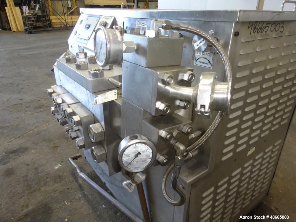 Used Cherry-Burrell/Waukesha Homogenizer, Model 1000, 316 Stainless Steel.