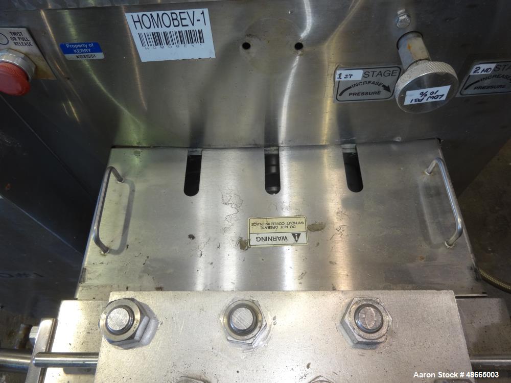 Used Cherry-Burrell/Waukesha Homogenizer, Model 1000, 316 Stainless Steel.