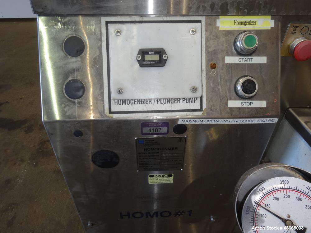 Used Cherry-Burrell/Waukesha Homogenizer, Model 1000, 316 Stainless Steel.