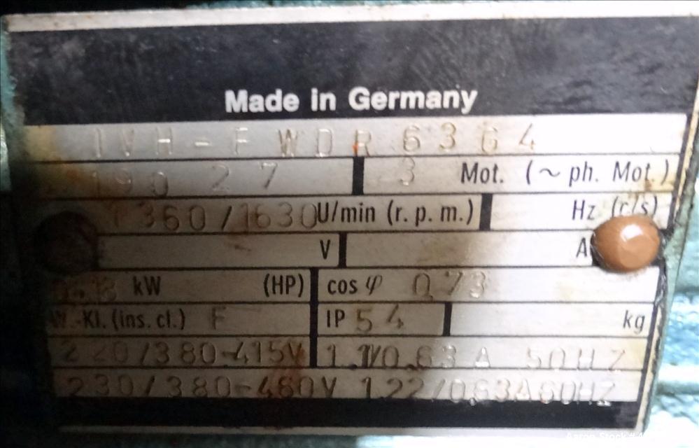 Used APV Gaulin Homogenizer, Type 1268-MC-18-5-TBS