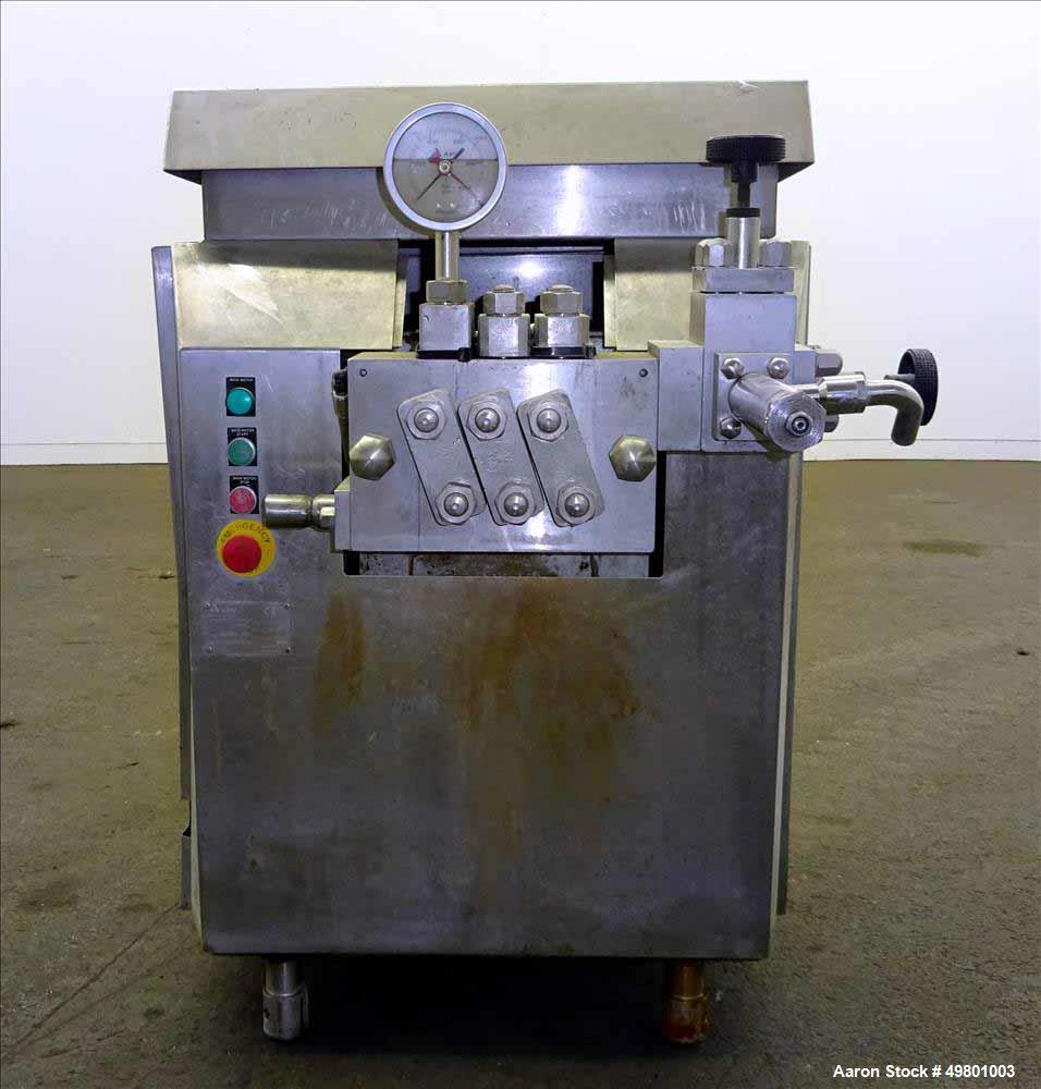 Used APV Rannie Homogenizer, Type 5-12, 38, 15-7Mo Stainless Steel.