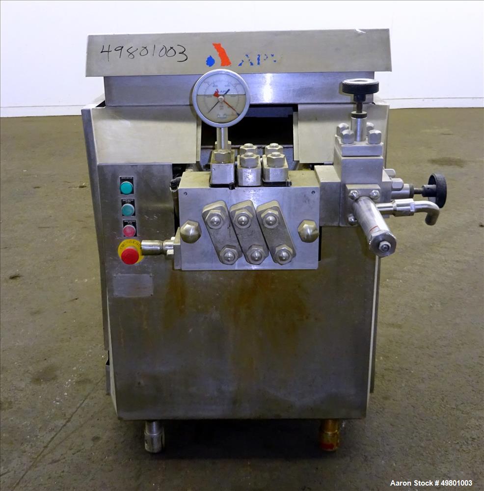 Used APV Rannie Homogenizer, Type 5-12, 38, 15-7Mo Stainless Steel.