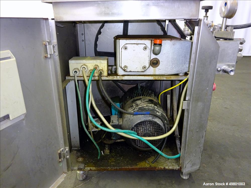Used APV Rannie Homogenizer, Type 5-12, 38, 15-7Mo Stainless Steel.