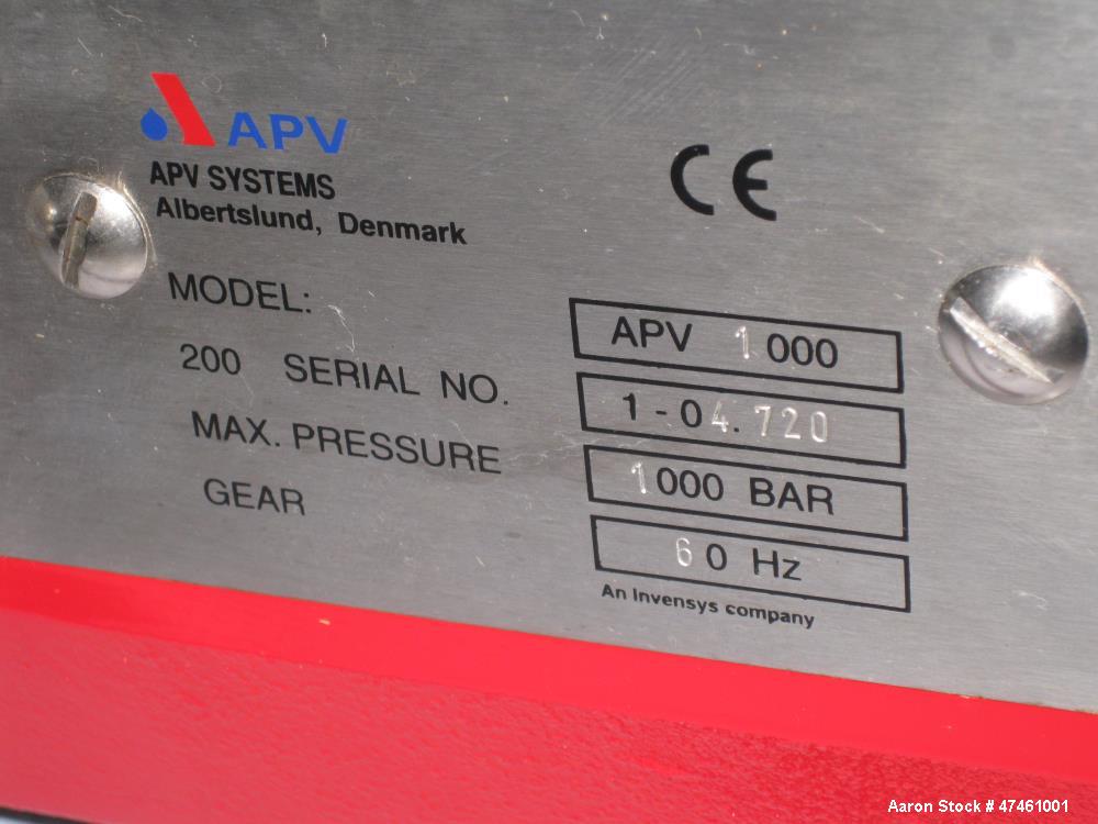 Used APV Lab Homogenizer, Model APV 1000.